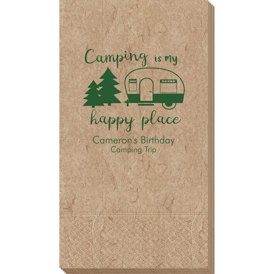 Camping Is My Happy Place Bali Guest Towels